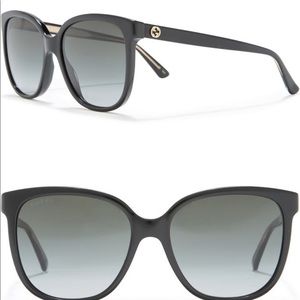 GUCCI SUNGLASSES - 55mm Oversize
Square Sunglasses